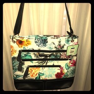 Stone and Co floral leather purse